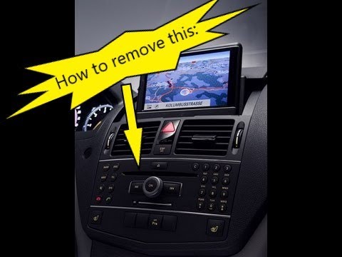 Mercedes W204 C Class How to Remove COMAND Command APS Navigation Head Unit