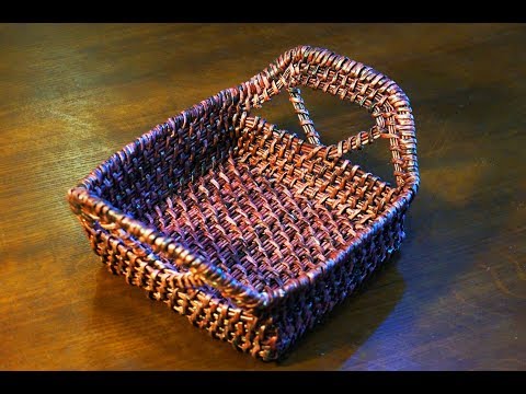 Как плести квадратную корзину Как плести квадратную корзину
