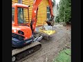 Excavator hopper used with Kubota excavator