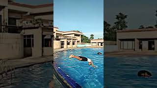 maje on swimming pool 😋😋#bgm #shorts #viral