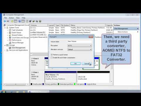 how to know ntfs or fat32