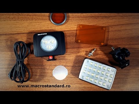 Click aici pentru vizualizare Comparatie lampa Kaiser #3286 SmartCluster Micro cu Manfrotto LED LUMIMUSE 3 Comparatie lampa Kaiser #3286 SmartCluster Micro cu Manfrotto LED LUMIMUSE 3