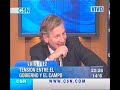 Luis Juez analizando el tema del conflicto campo-gobierno