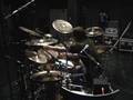 Heikki Malmberg warming up in the studio