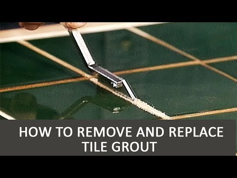 how to repair floor tile grout