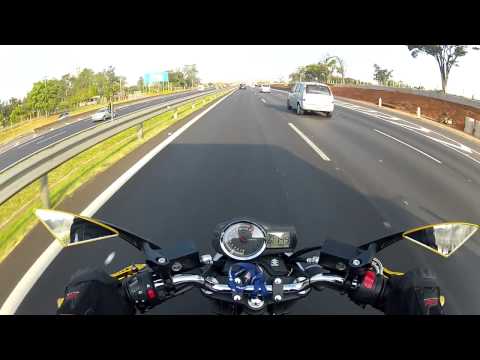 BANDIT 650N - TOP SPEED 1ª TENTATIVA ANDANDO FORTE NA BANDEIRANTES