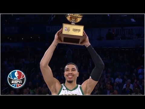 Video: Jayson Tatum sinks a half-court shot to win the 2019 NBA Skills Challenge | NBA All-Star 2019