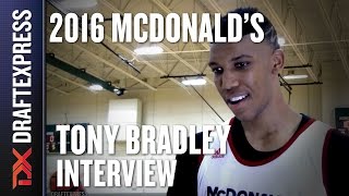 Tony Bradley - 2016 McDonalds All American Interview