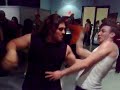 Diego y Dani bailando en el congreso DansaBrasil 2008 Diego y Dani bailando en el congreso DansaBrasil 2008