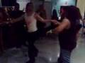 Diego y Dani bailando en el congreso DansaBrasil 2008