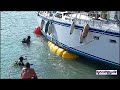 Bergung Teil 1 Segelyacht Galileo auf Mallorca nach Sturm