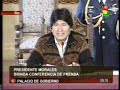 Evo Morales rechaza postura británica sobre cambio climático - Dic.2009