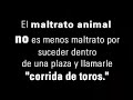 Todos contra la tauromaquia