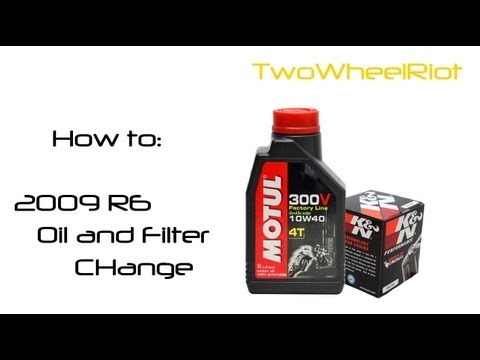 how to change the oil on a yamaha r6