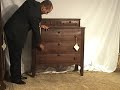 Heirloom Walnut Handkerchief Dresser Chest