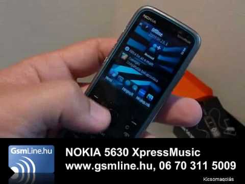 Nokia 5630 XpressMusic teszt vide�