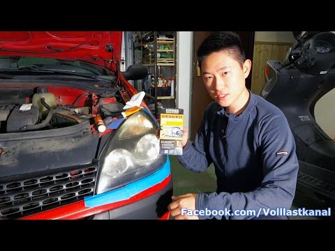 Matte, vergilbte Scheinwerfer polieren - QUIXX / Restore foggy, hazy headlights