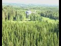 Helicopter sawing. Pilot Rene Koivisto, cameraman Tero 