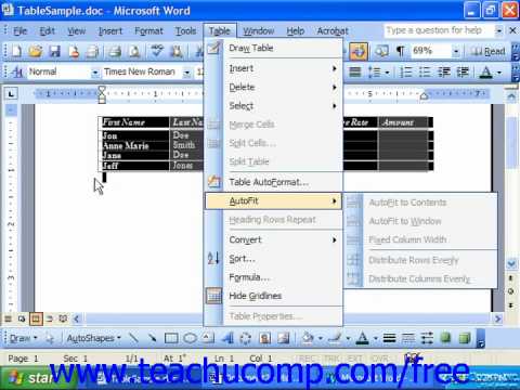 how to adjust row height in word