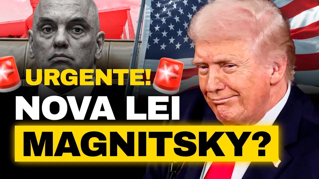 BOMBA!  Lei Magnitsky pode ALCANÇAR MORAES após denúncia nos EUA! BradockShow