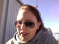 Lacie Tuesdae ventures into the cold outdoors.