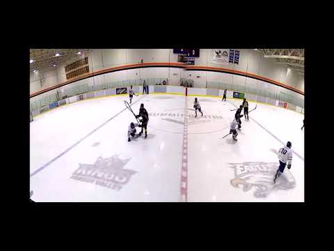 Liam #6 (Black) makes a hit against NAX U17 Prep player (Jan 11/24)