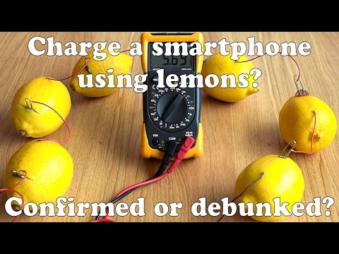 how to charge your phone with a lemon