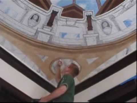 how to paint a trompe l'oeil dome