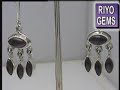 Silver Garnet Earring By Riyogems.com