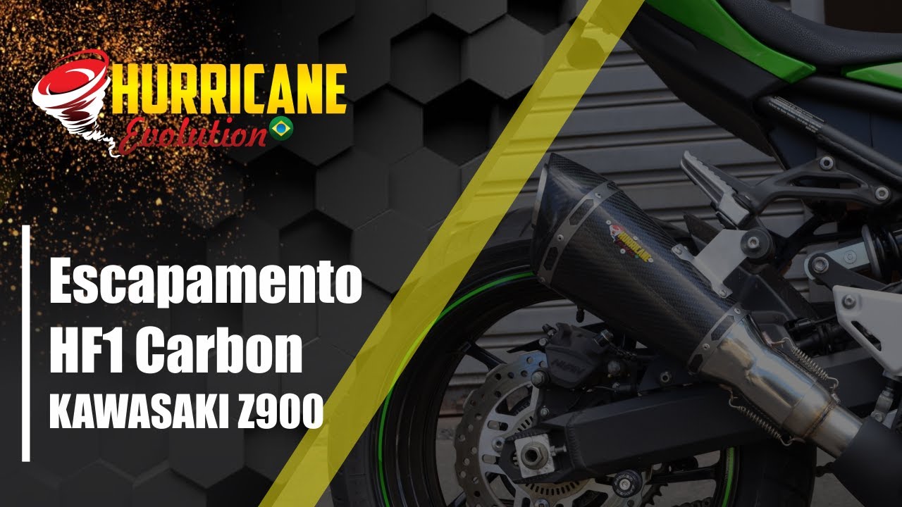 Capa do vídeo  Escapamento HF1 Carbon Kawasaki Z 900 2017 a 2024