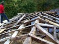 tejado: lata de castaño sobre pontones