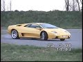 Awesome Lamborghini Diablo Drifting on the Test Track