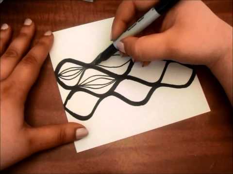 how to zentangle easy
