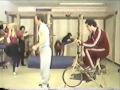 IN ACTION WITH CALASANZ...JUMP SPLIT KICK...KARATE & KUNG...