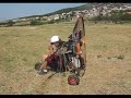 Fourteen years old fly a paratrike