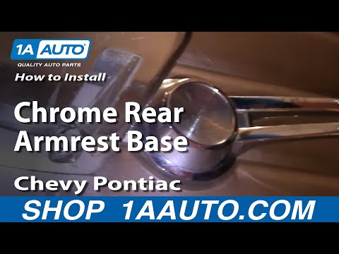 How To Install Replace Chrome Rear Armrest Base Chevy Pontiac Buick Oldsmobile 1AAuto.com