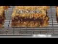 Date Squares Recipe Demonstration - Joyofbaking.com