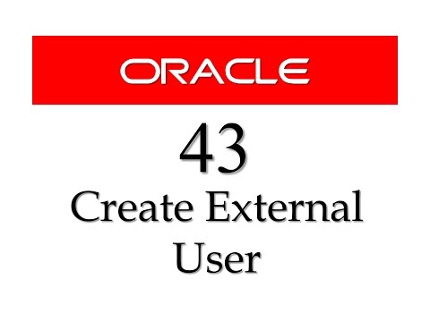 how to create user in oracle