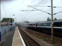 NXEC IC125 flies through Hornsey in the Rain