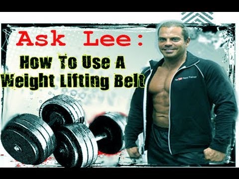 how to wear a lifting belt