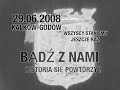 Świętokrzyska pielgrzymka żołnierzy NSZ. W dniu 29 czerwca w Sanktuarium w Kałkowie-Godowie koło Starachowic spotkają się po raz kolejny żołnierze i przyjaciele Narodowych Sił Zbrojnych. Tam trzeba być! Sanktuarium Matki Boskiej Bolesnej Pani Ziemi Świętokrzyskiej od wielu lat jest celem dorocznych pielgrzymek żołnierzy i młodych sympatyków Narodowych Sił Zbrojnych. Spotykają się tam zawsze w ostatnią niedzielę czerwca. Spotkaniom towarzyszy uroczysta Msza święta w intencji poległych i zmarłych żołnierzy NSZ oraz tradycyjny przemarsz pod sztandarami Związku Żołnierzy NSZ do Kaplicy Narodowych Sił Zbrojnych, znajdującej się w wysokiej na 33 metry budowli zwanej Golgotą. Z jej szczytu rozciąga się przepiękny widok na Ziemię Świętokrzyską. W ubiegłym roku uroczystości urozmaicono dodatkowo koncertem Dawida Hallmanna. Sanktuarium w Kałkowie-Godowie jest coraz popularniejszym miejscem spotkań młodych ludzi z legendarnymi Żołnierzami Wyklętymi z NSZ. Dla jednych i drugich jest to unikalna możliwość spotkania się kilku pokoleń ludzi, których łączy patriotyzm i wiara w te same ideały. Kałków-Godów ma dobrze przygotowaną bazę turystyczną. Jest tam wiele punktów gastronomicznych oraz 120 miejsc noclegowych w przystępnych cenach. Sanktuarium Matki Boskiej Bolesnej Pani Ziemi Świętokrzyskiej Kałków-Godów 84a 27-225 Pawłów k. Starachowic Woj. świętokrzyskie Noclegi: tel. (0-41) 272-18-88, (0-41) 272-17-00. http://www.kalkow-godow.pl/INFO TECHN.: w materiale wykorzystano utwór Leszka Czajkowskiego oraz grafikę TWÓRCOWNIALACH www.tworcownia.pl