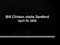 part 1 of bill clinton's stop in sanford, north carolina, on april 30, 2008. clinton, who came to campaign for his wife hillary and promote early voting for the may 6 primary, was the first president to visit sanford since franklin d. roosevelt.