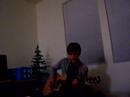 Adam Kempf playing guitar singing Wonderwall