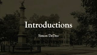 Introductions: Simon DeDeo