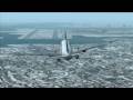 B777  Landing Rought in Boston INTL (HD)