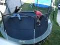 chad knocks brian off trampoline