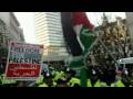 Raw footage: Demonstrators clash with police in london 03/01/2009 pt.2