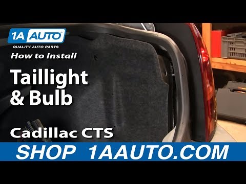 How To Install Replace Taillight and Bulb Cadillac CTS 03-07 1AAuto.com