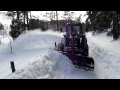 Valmet 455 snöröjning med Ilsbo snöslunga