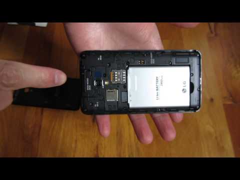 how to remove battery from lg optimus t